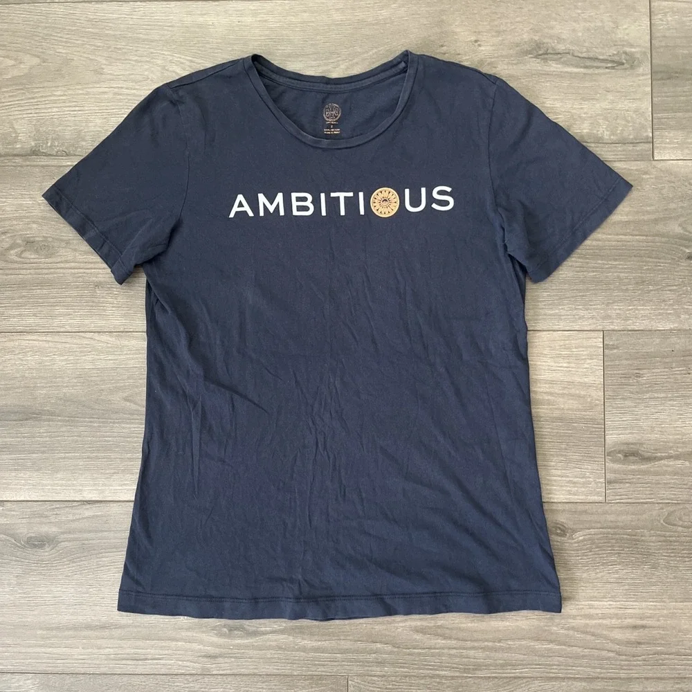 Tory Burch Womens S T Shirt Dark Blue Ambitious Short Sleeve
